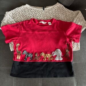 Bundle of 2 tops vintage Bechamel and moon & madison . S